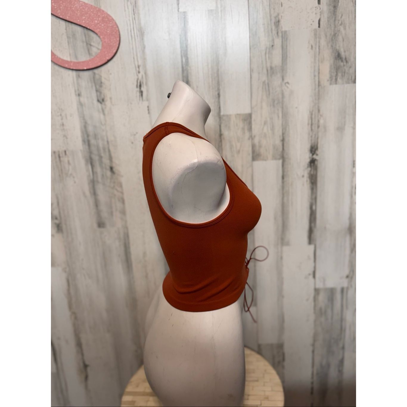Forever 21 Forever 21 Rust Orange Lace-Up Front Tank Top Women’s Size S Size S / US 4 / IT 40 - 8 Thumbnail