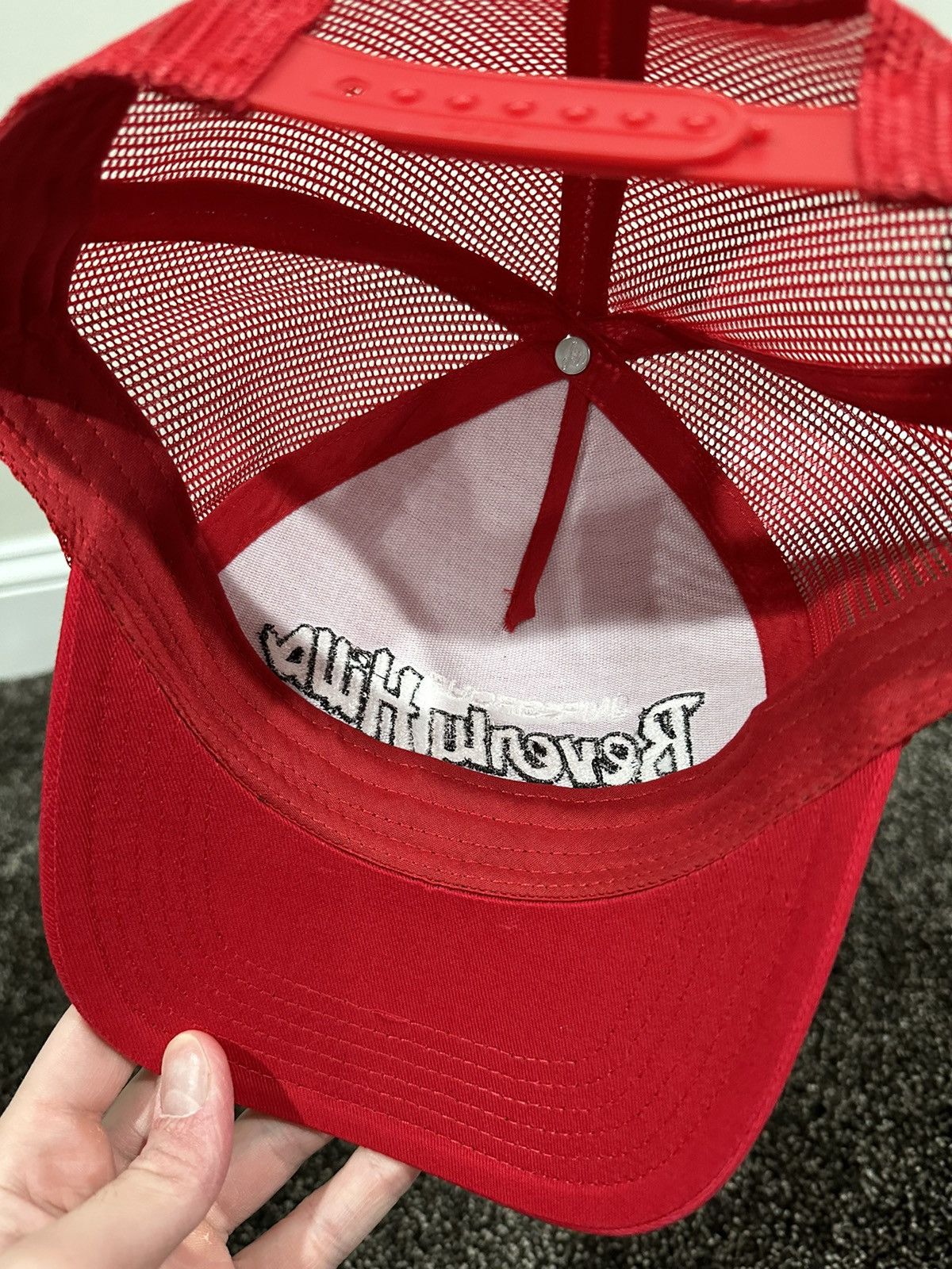 Other Beverly Hills JMR Group Red Trucker Hat Size ONE SIZE - 6 Thumbnail
