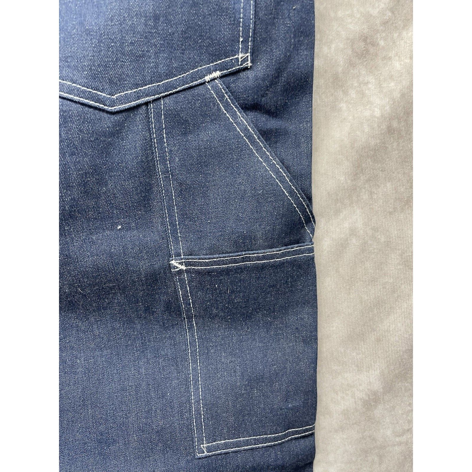 Stan Ray VTG CUSTOM STAN RAY CARPENTER PAINTER OG RAW BLUE DENIM JEAN Size US 44 / EU 60 - 6 Thumbnail