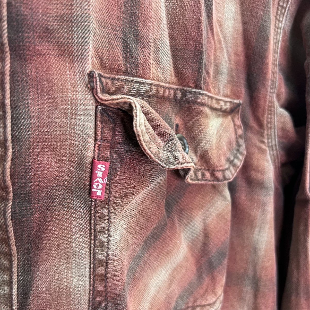 Levi's Vintage Levis Shadow Plaid Flannel Button Up Shirt Size US L / EU 52-54 / 3 - 3 Thumbnail