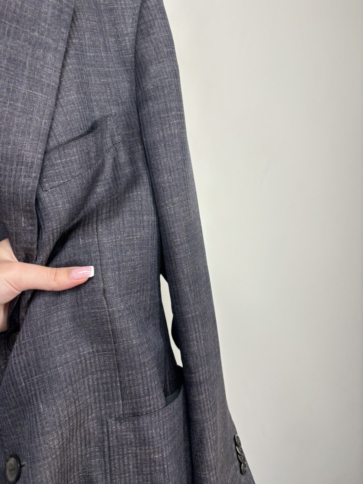 Canali Canali 1934 Kei Men’s Rare Wool Silk Linen Blazer Jacket Size 40R - 9 Thumbnail