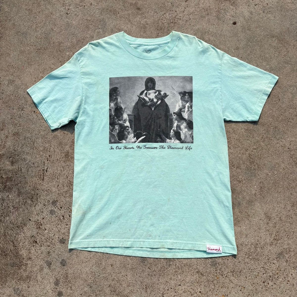 Diamond Supply Co. Diamond Supply Co USA Graphic T-Shirt Religious Size US L / EU 52-54 / 3 - 1 Thumbnail