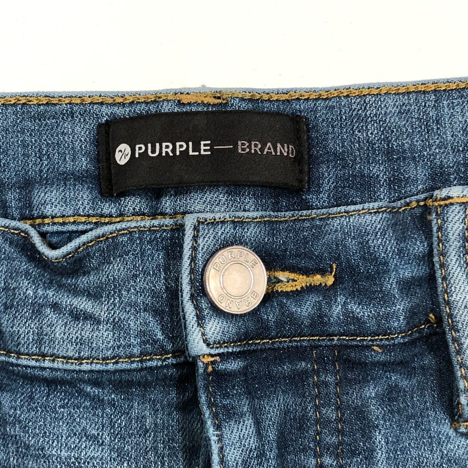 Purple Brand Purple Brand P002 Distressed Grungy Slim Skinny Jeans 34x34 Size US 34 / EU 50 - 5 Thumbnail