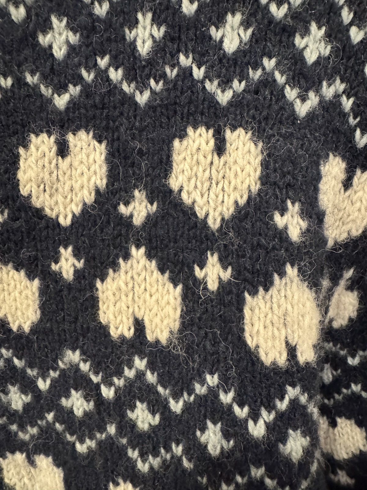 Marc Jacobs Marc Jacobs Wool Heart Sweater FairIsle Knit Size US L / EU 52-54 / 3 - 3 Thumbnail