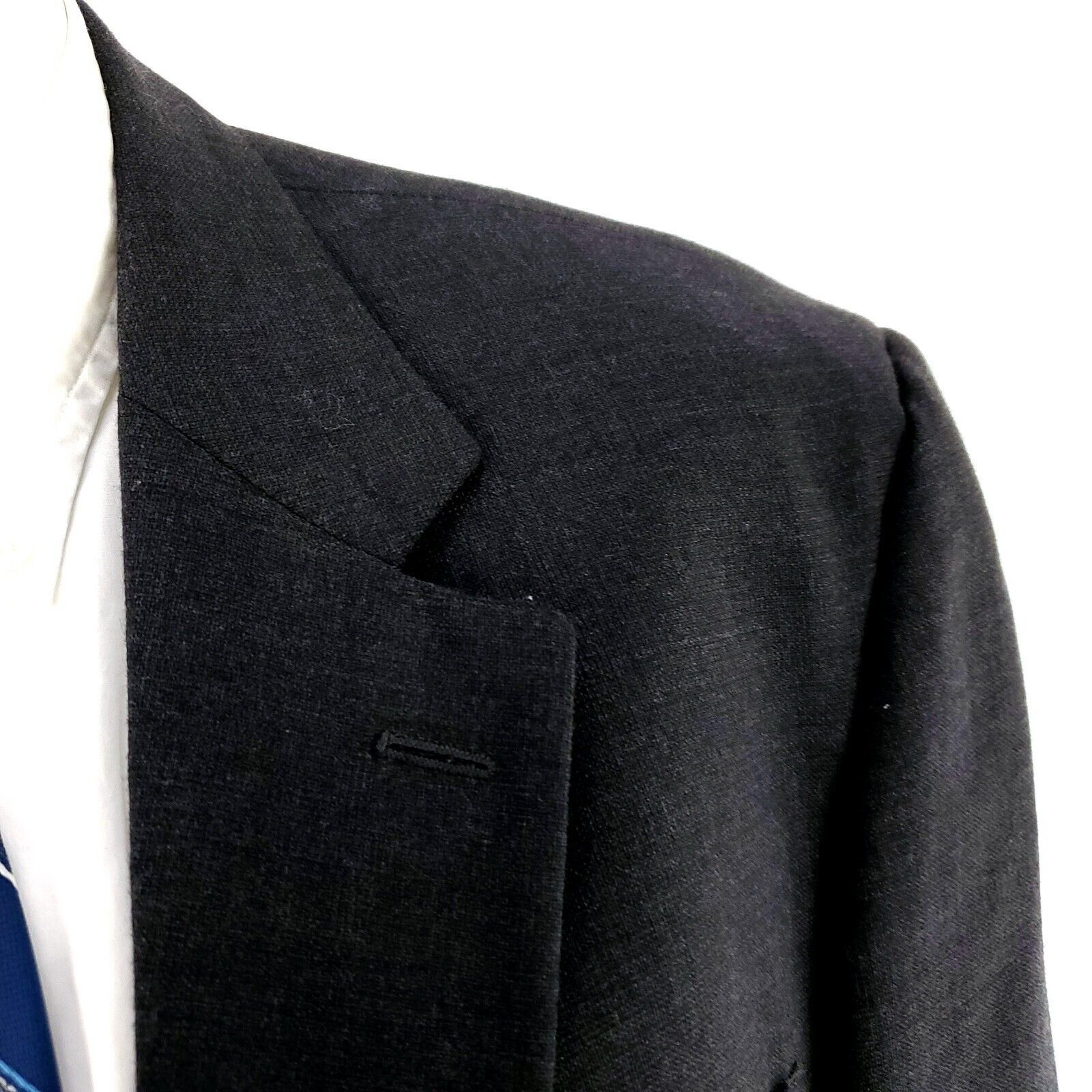 Pronto Uomo Pronto Uomo Lessona Natural Stretch Worsted Wool 2 Button Bl Size 42R - 2 Thumbnail