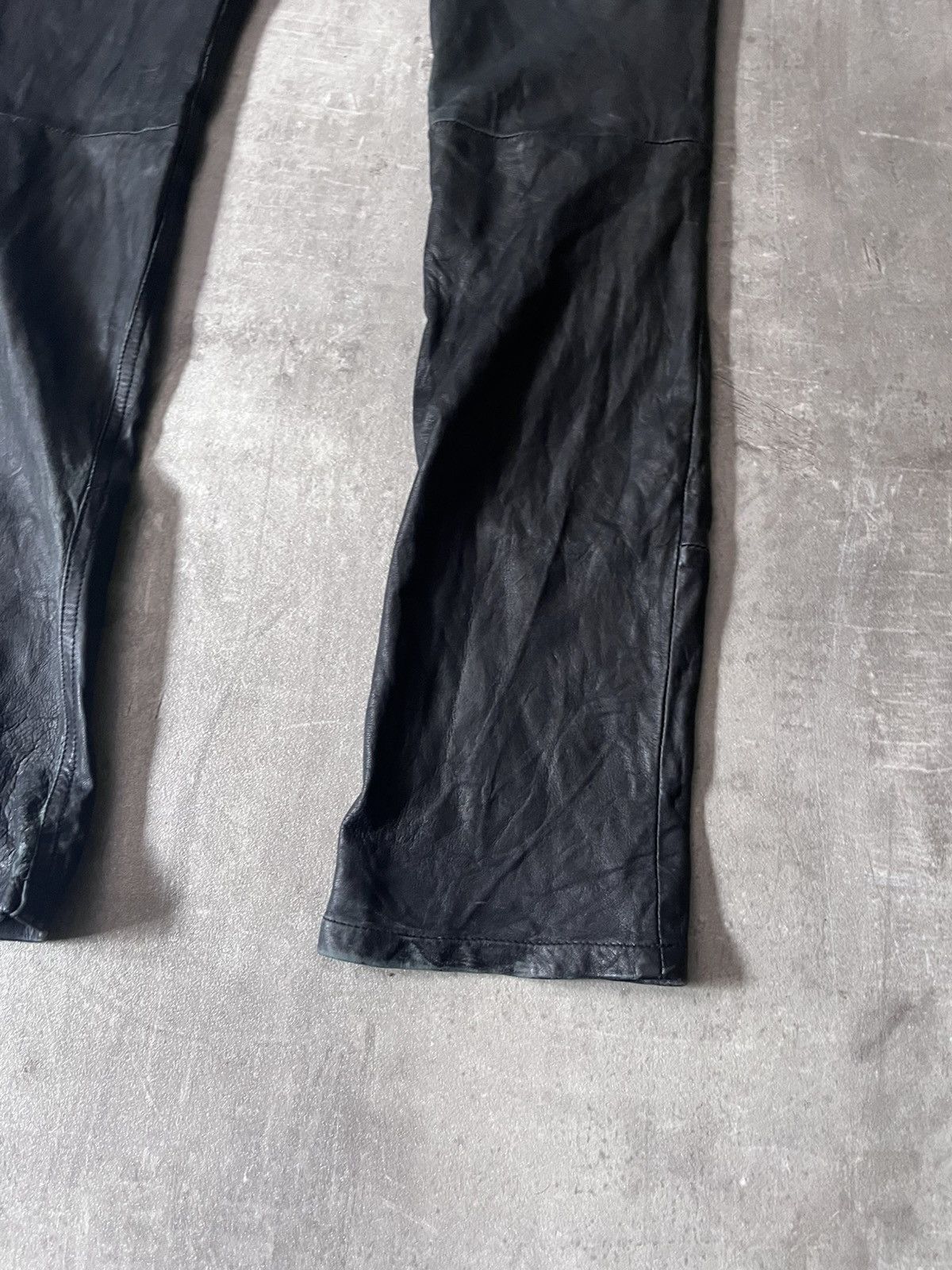 Helmut Lang Helmut Lang 90s leather pants vintage archival Size US 27 - 11 Thumbnail