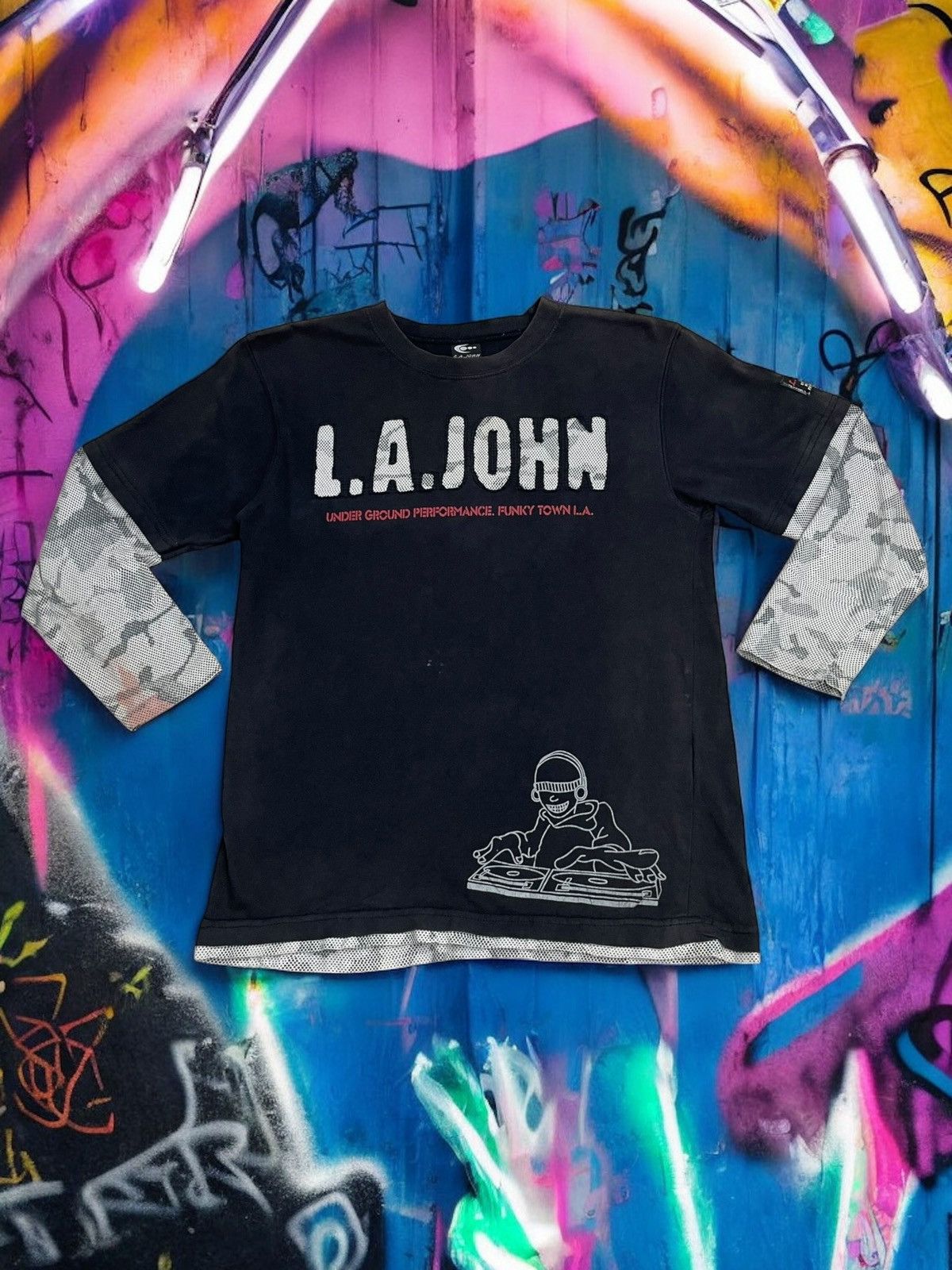 JNCO Sunfaded Vintage LA John Y2K Hip Hop Funky Town LA Size XS / US 0-2 / IT 36-38 - 1 Thumbnail