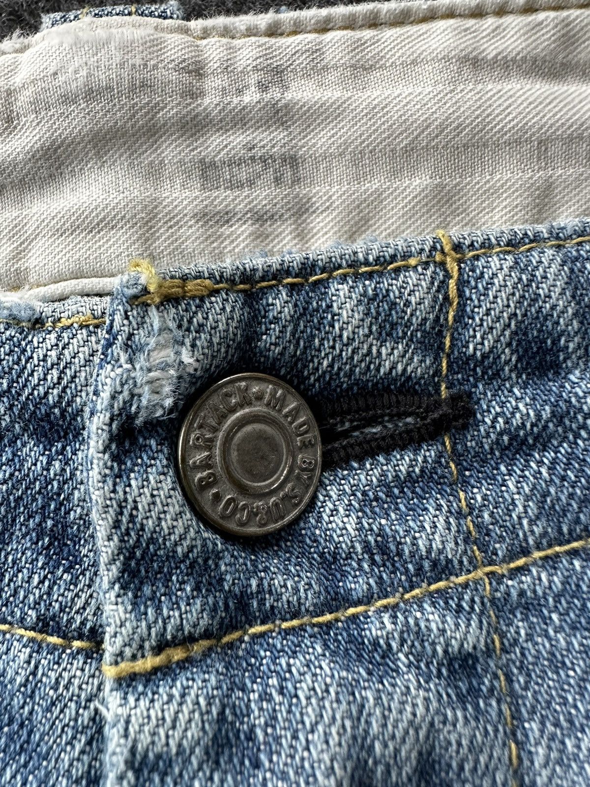 Beauty Beast × If Six Was Nine × Vintage Vintage Bartack Bushpant Faded Washed Denim D442 Size US 30 / EU 46 - 14 Thumbnail