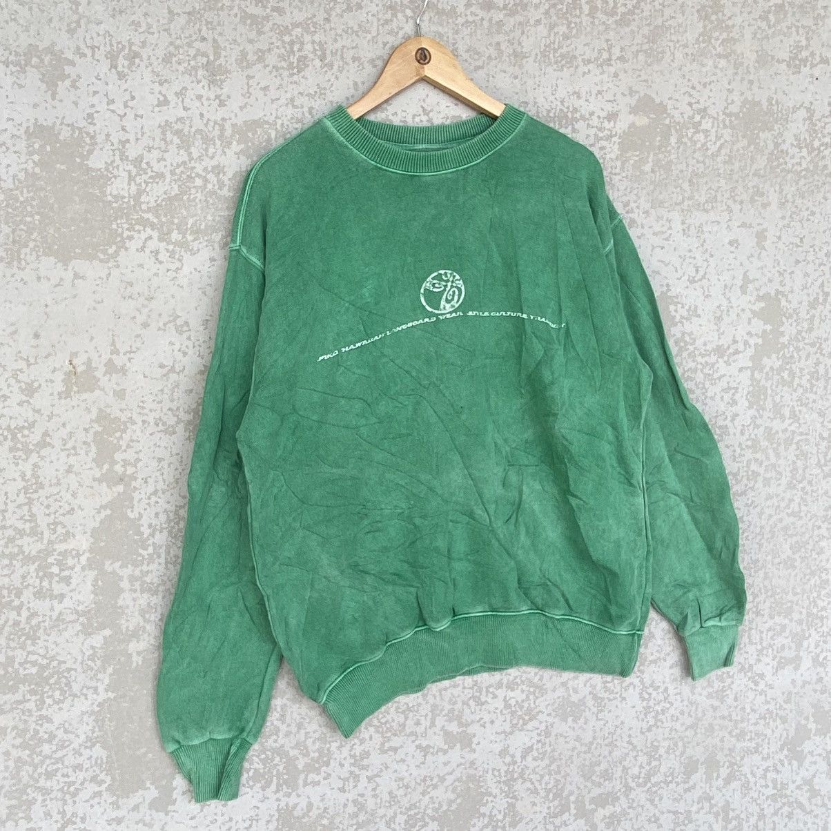 Other Vintage Piko Hawaii Big Printed Crewneck Sweatshirt Green Size US M / EU 48-50 / 2 - 3 Thumbnail
