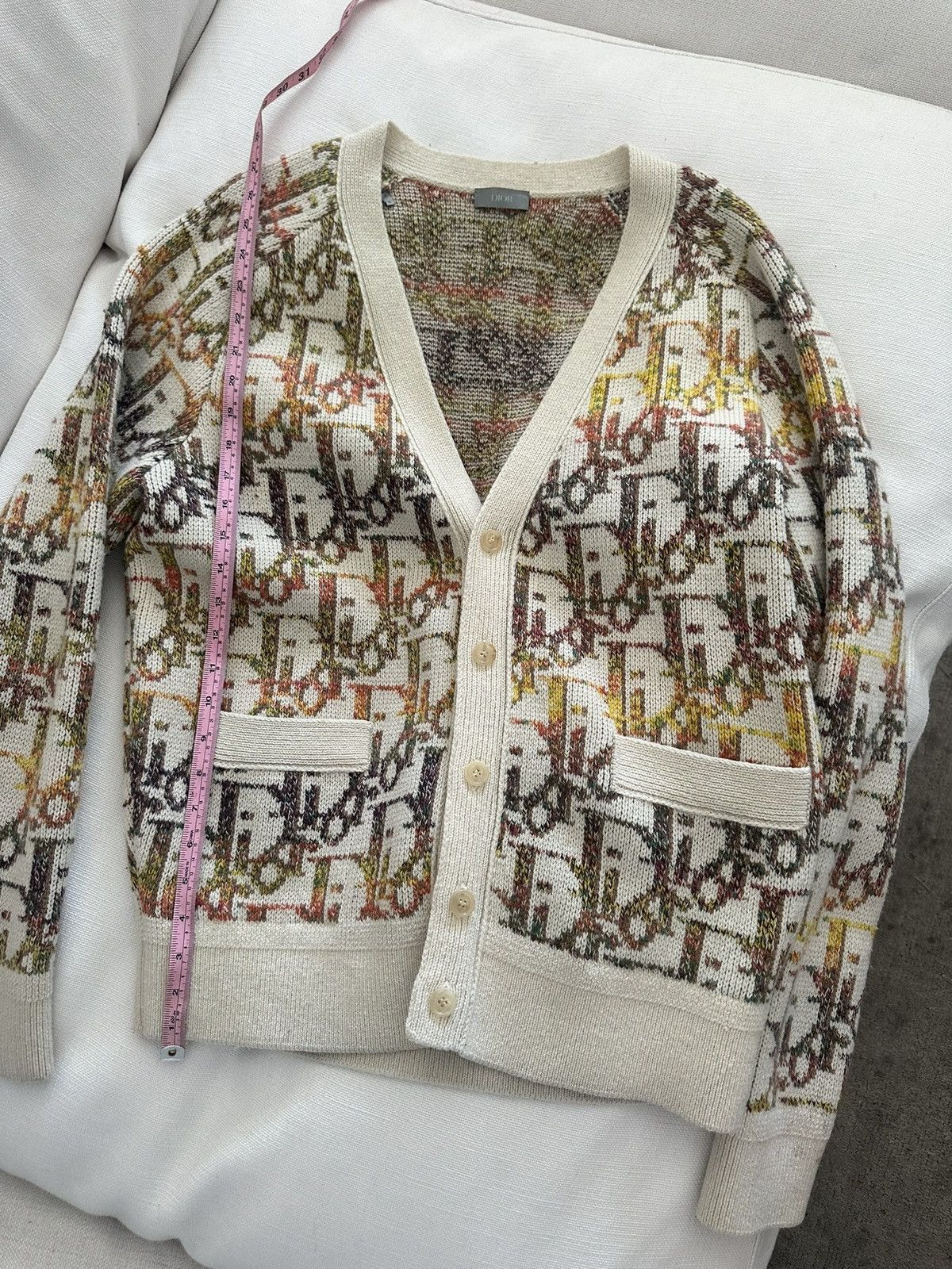 Dior DIOR MEN Oblique Jacquard Wool Cardigan Size US L / EU 52-54 / 3 - 6 Thumbnail