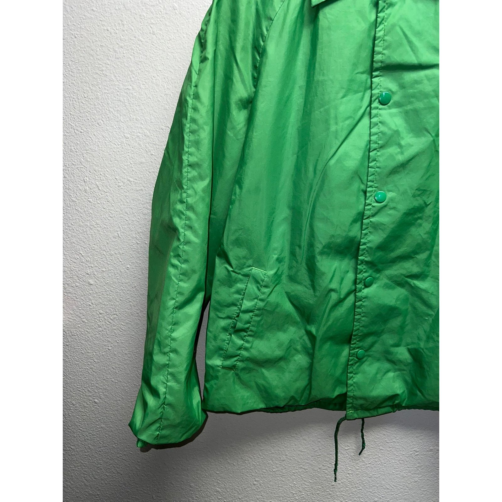Vintage Vintage Montgomery Ward Jacket Green Blank Button Down Nylon Size US L / EU 52-54 / 3 - 5 Thumbnail