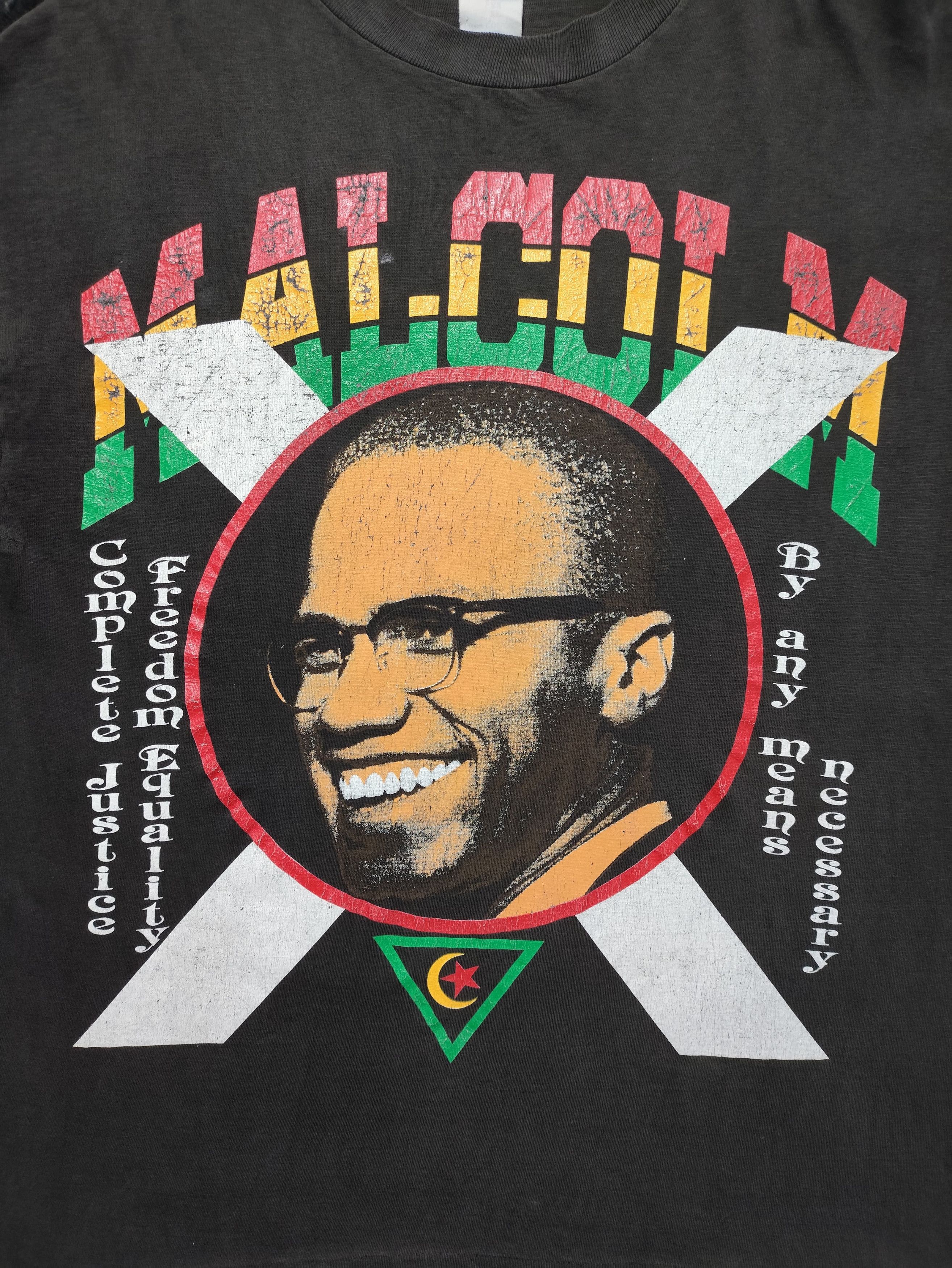 Vintage Vintage Malcolm X Our Two Great Heroes "Dryrot" Size US XL / EU 56 / 4 - 3 Thumbnail