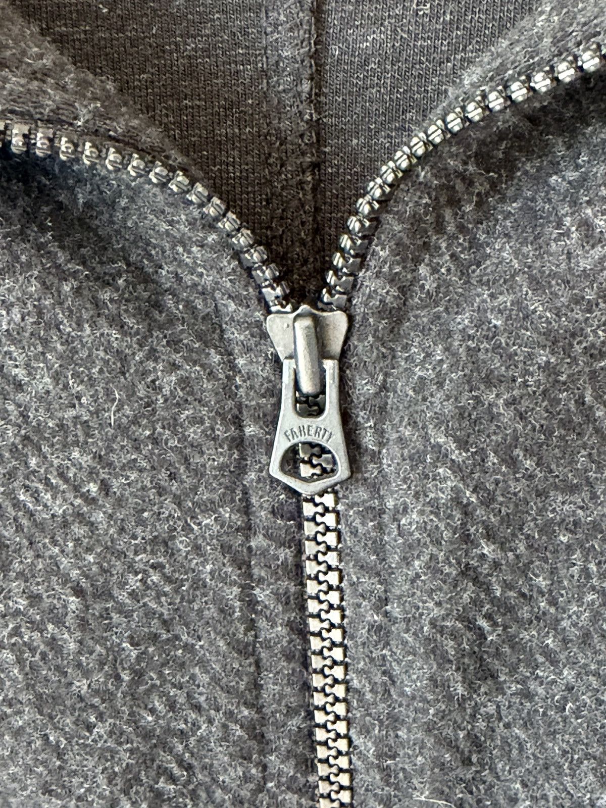 Faherty Cropped Textured Quarter Zip Pullover / Minimal Boxy Sweater Size US S / EU 44-46 / 1 - 7 Thumbnail