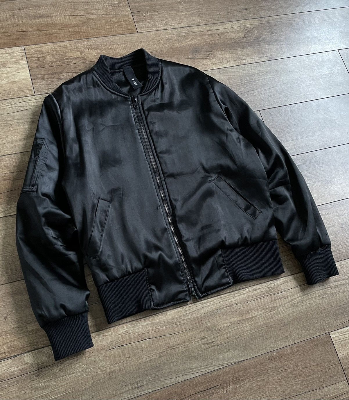 Adyn Adyn Nylon Shimmer MA1 Bomber Jacket Size US M / EU 48-50 / 2 - 1 Thumbnail
