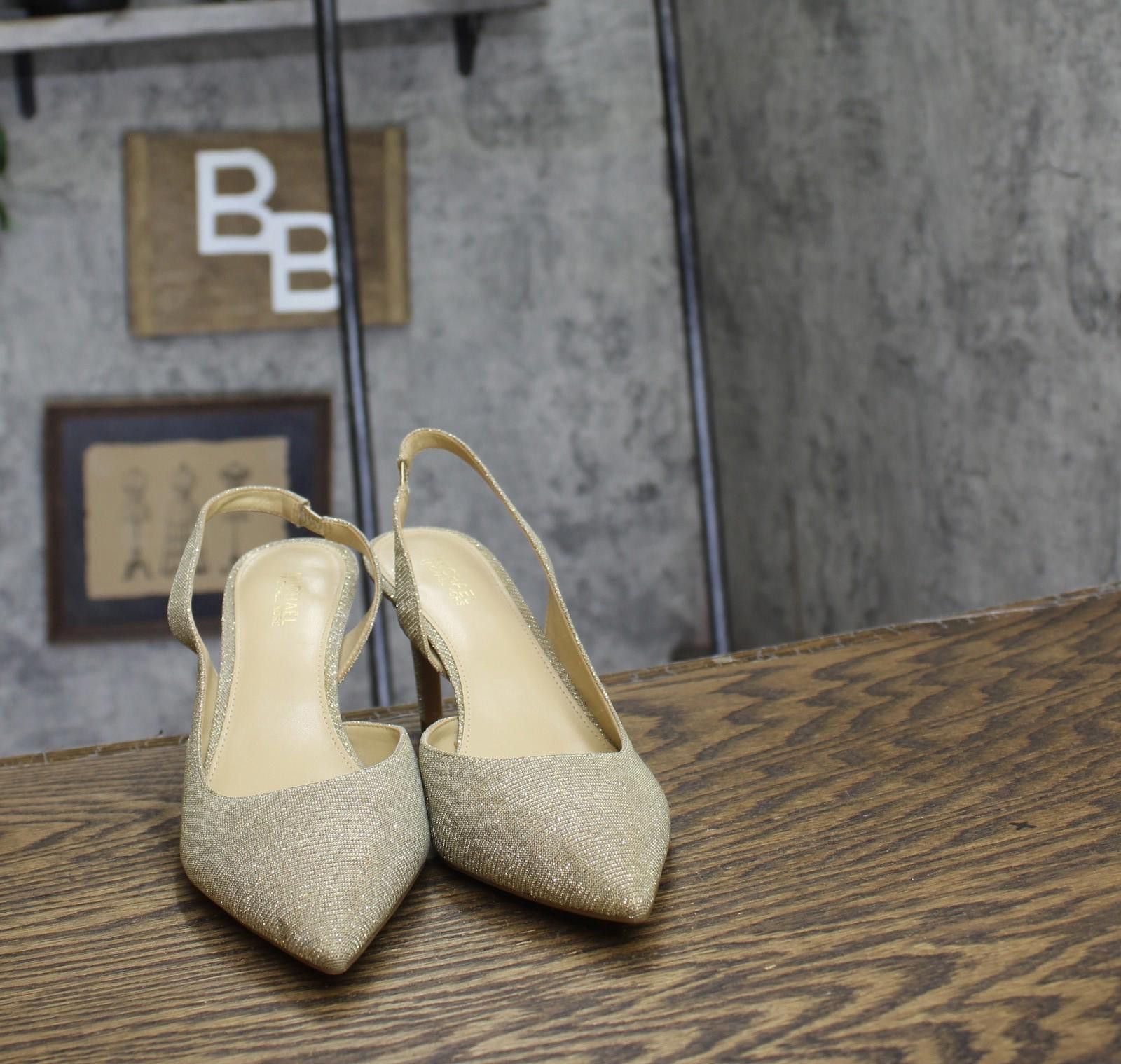 Michael Kors Michael Michael Kors Flex Sling Pump Heels Pale Gold 6.5m Size US 6.5 / IT 36.5 - 3 Thumbnail