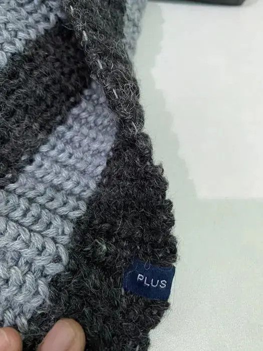 Japanese Brand × Plus One Clothing × Vintage Plus One Stripe Beanie Hat Size ONE SIZE - 5 Thumbnail