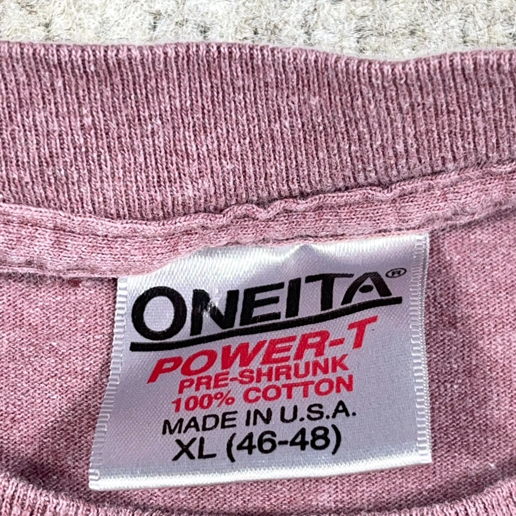 Vintage VINTAGE Oneita Shirt Men XL Purple 90s Tee Cartoon Funny Face 2 Face Attitude Size US XL / EU 56 / 4 - 3 Thumbnail