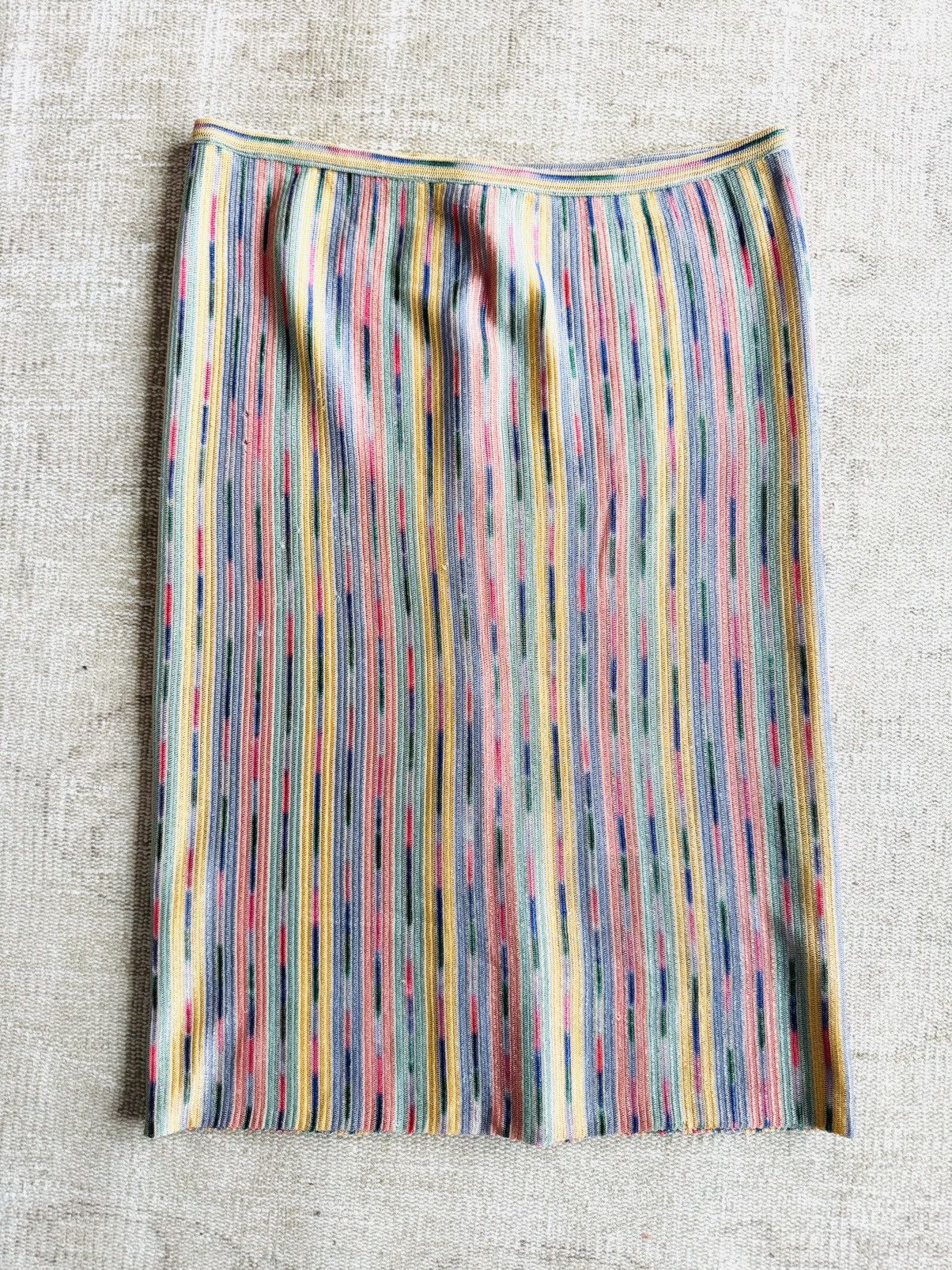 Missoni × Vintage Vintage Missoni knit midi skirt button down sz 44 multi wrap Size 30" / US 8 / IT 44 - 7 Thumbnail