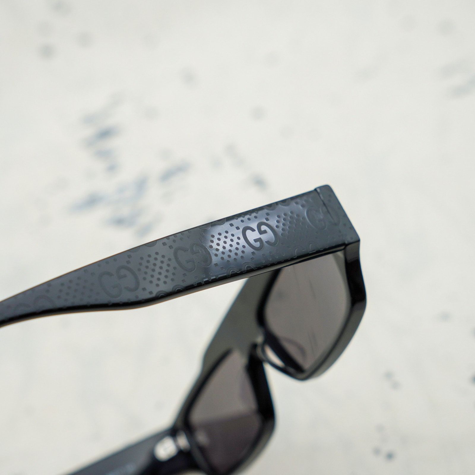 Gucci Gucci 1592s black monogram gg logo rectangular sunglasses Size ONE SIZE - 5 Thumbnail