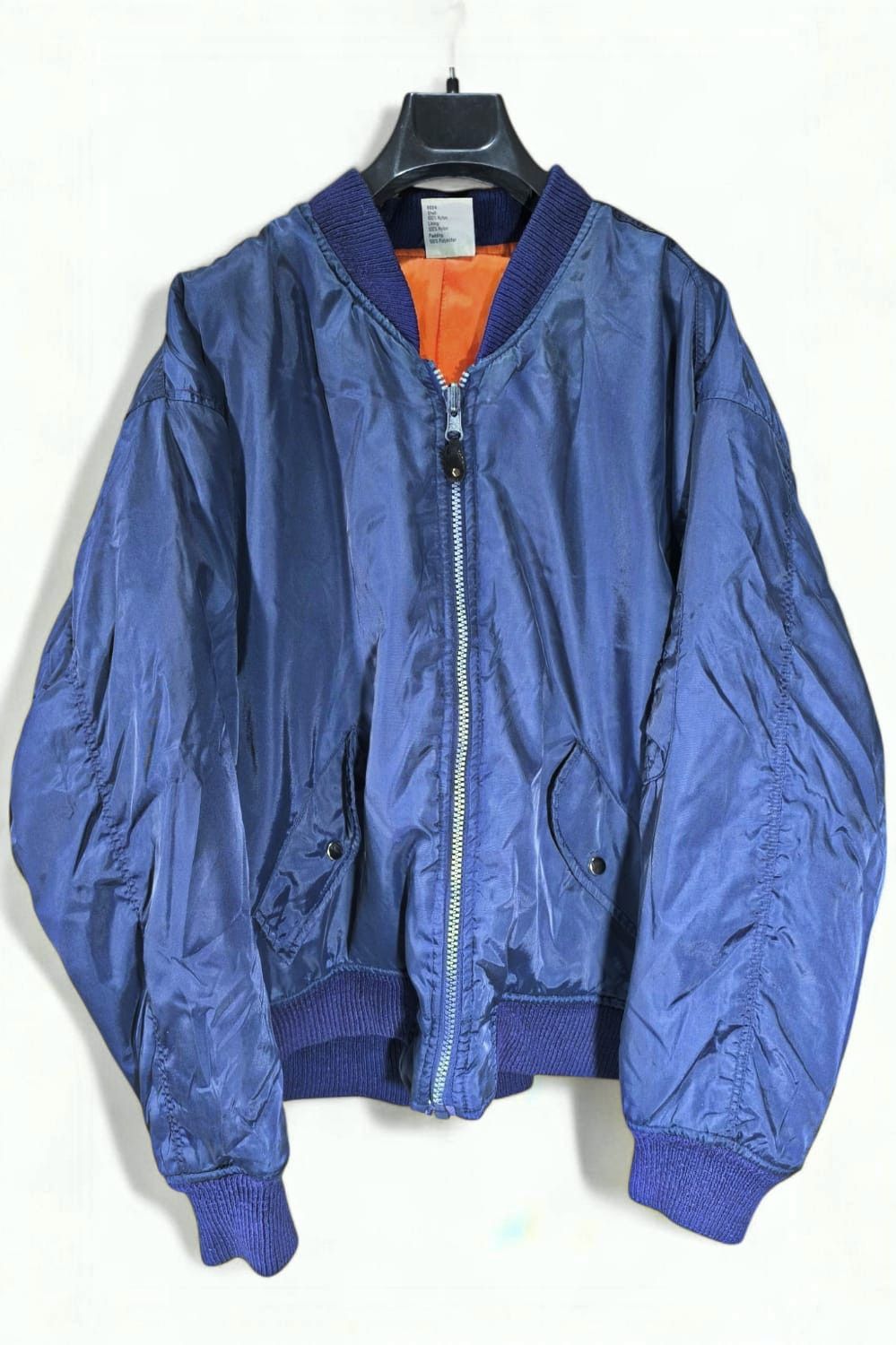 Vintage vintage 90s usa bomber jacket ma-1 flyers oversize Size US XL / EU 56 / 4 - 2 Thumbnail