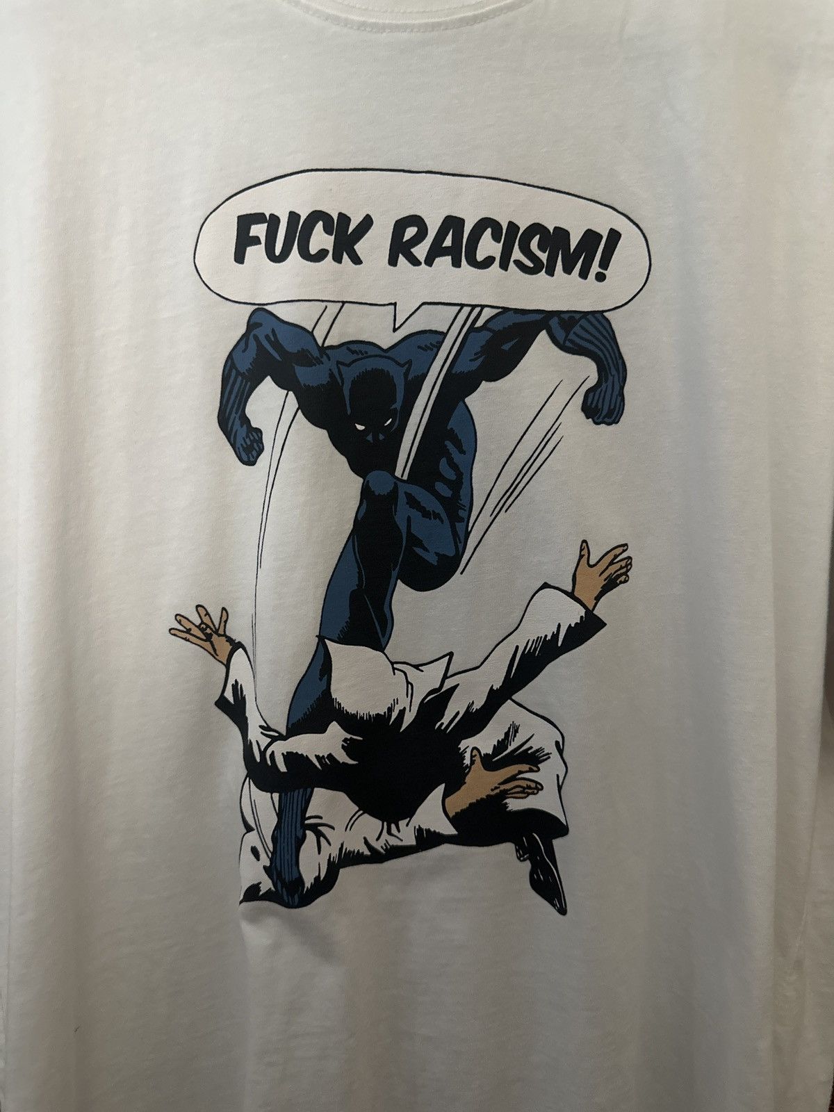 Market Chinatown market “Fuck Racism” white graphic tee Size US L / EU 52-54 / 3 - 2 Thumbnail