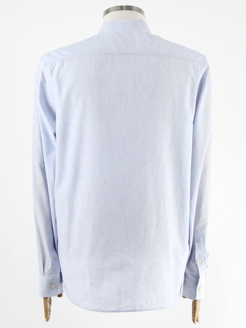 Ted Baker TED BAKER Collarless shirt made of linen and cotton Size US XL / EU 56 / 4 - 3 Thumbnail