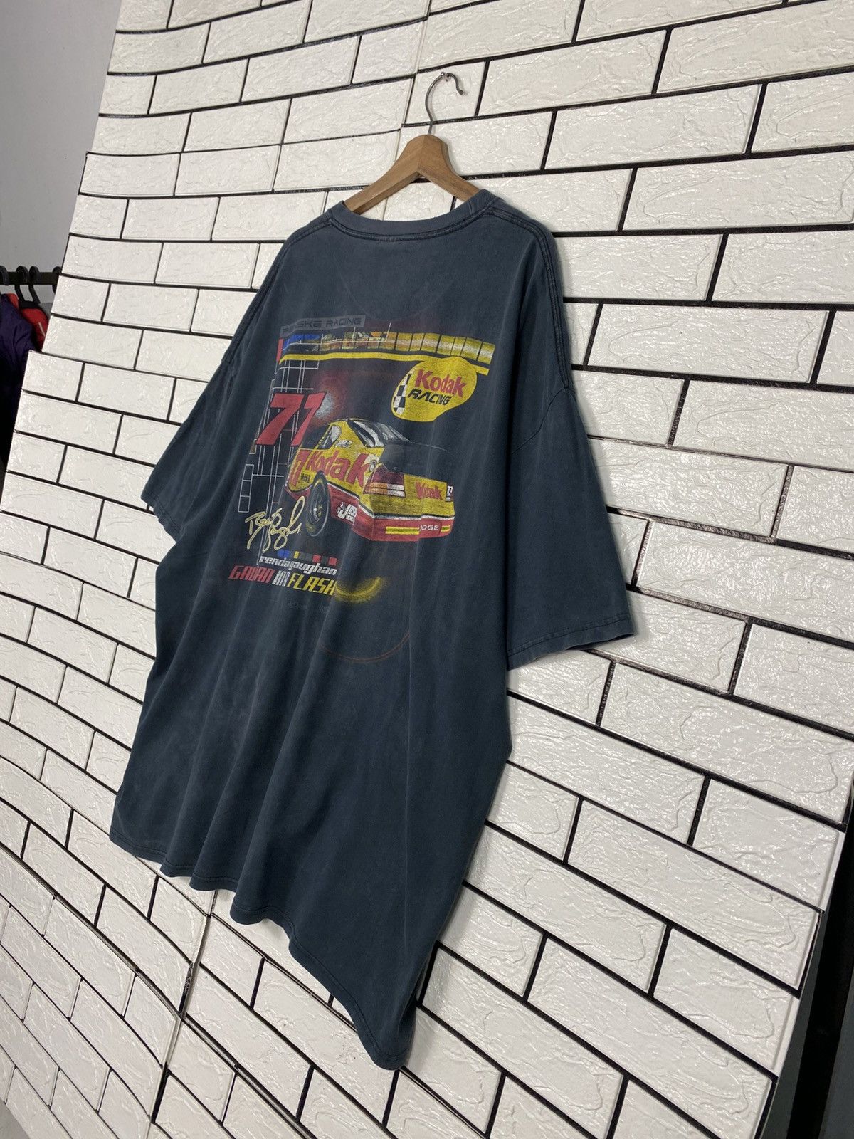 Vintage 📌Vintage Trashed Distressed T-Shirt Kodak Racing Big Logo Size US XXL / EU 58 / 5 - 10 Thumbnail