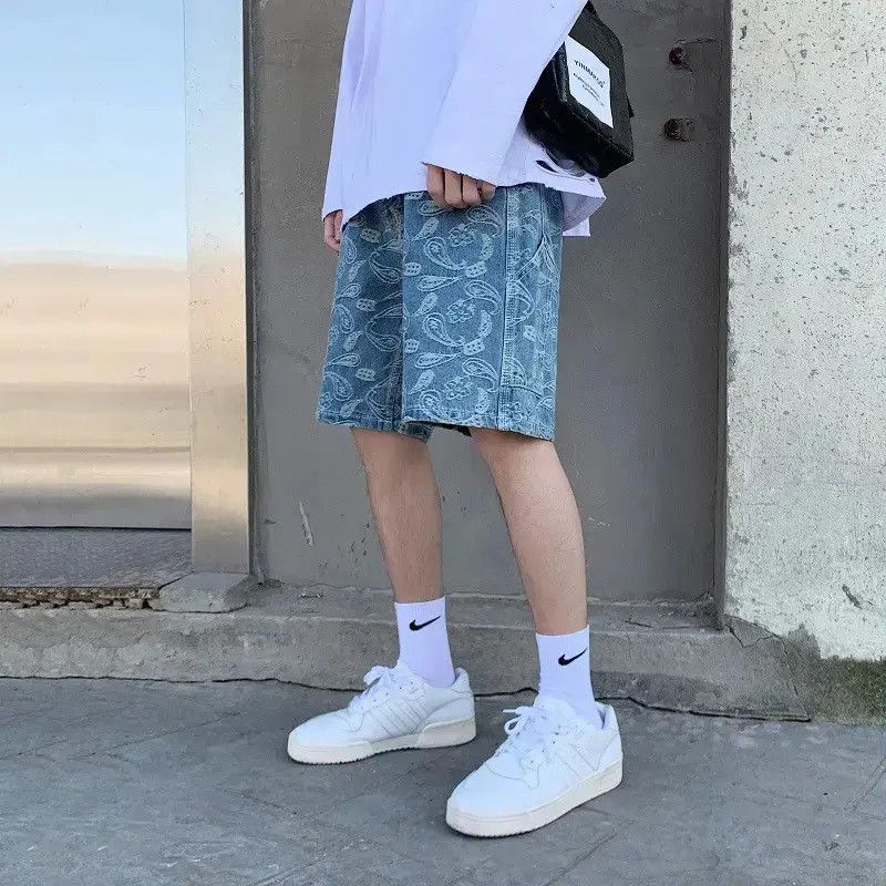 Japanese Brand Loose hip-hop high street denim shorts Size US 32 / EU 48 - 2 Thumbnail