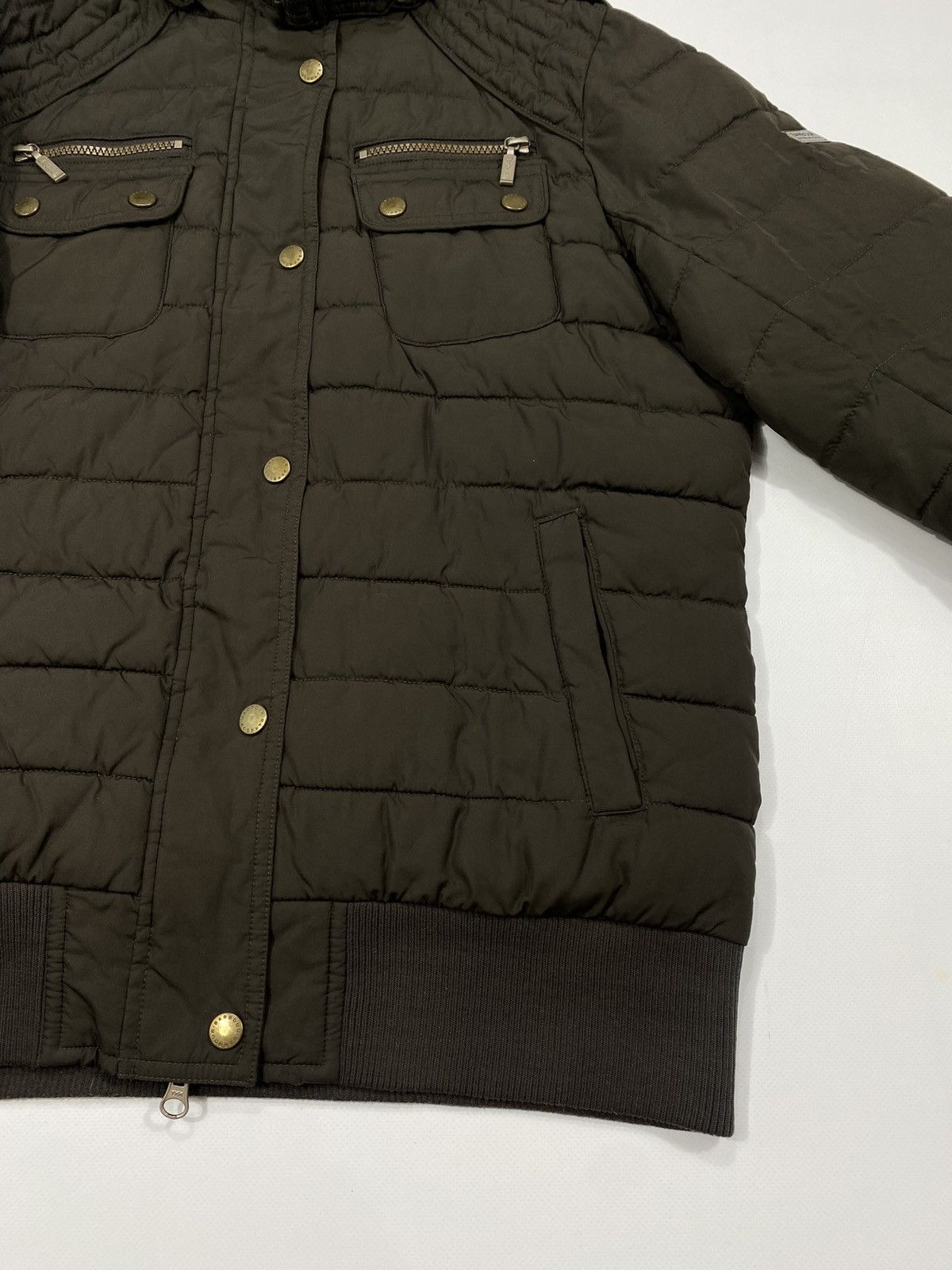 Barbour Barbour UK Short Bomber Jacket Quilted Insulated Size L / US 10 / IT 46 - 7 Thumbnail