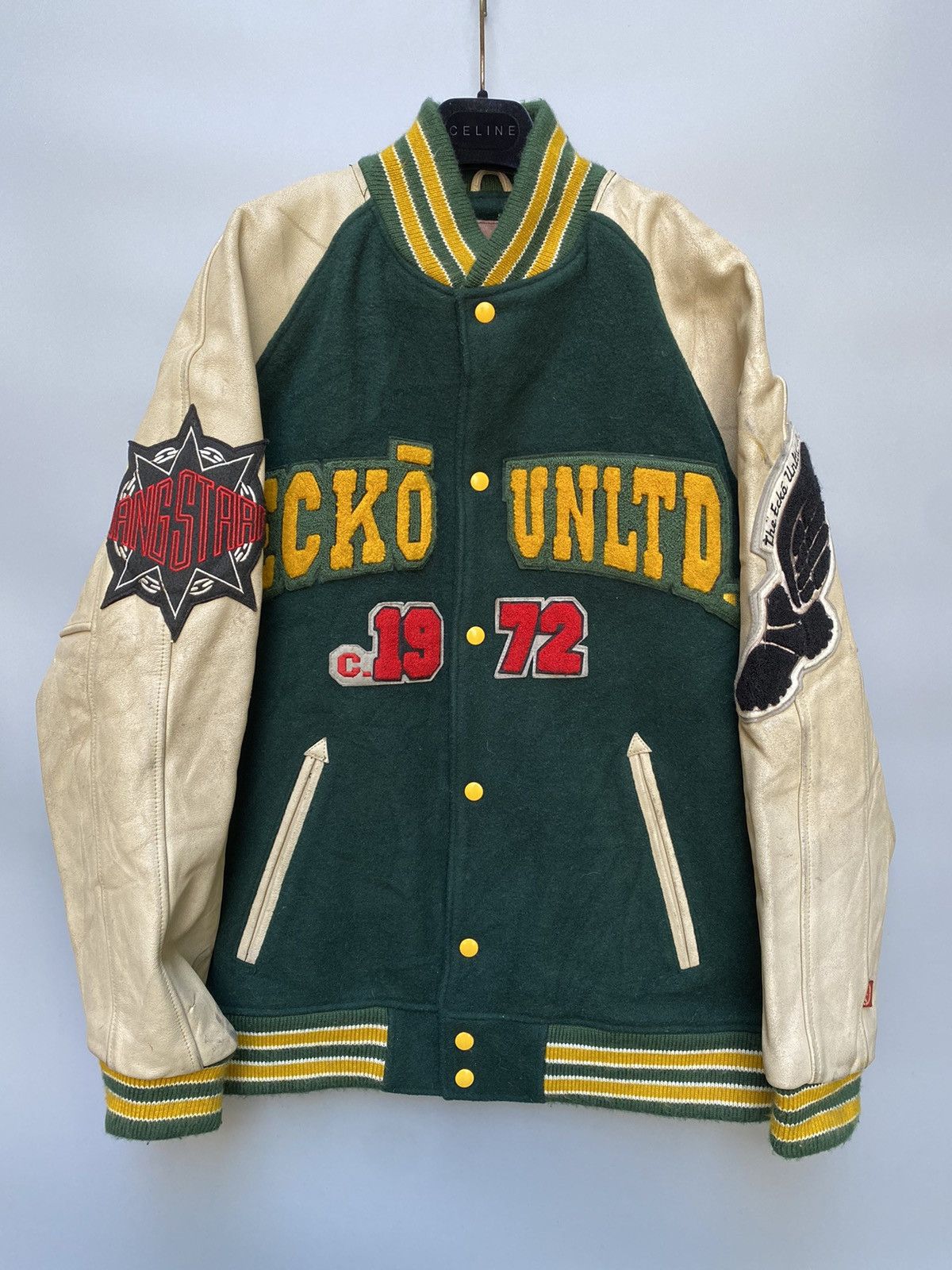 Ecko Unltd. 80s Vintage Ecko Unlimited Letterman Jacket Size US XL / EU 56 / 4 - 1 Thumbnail