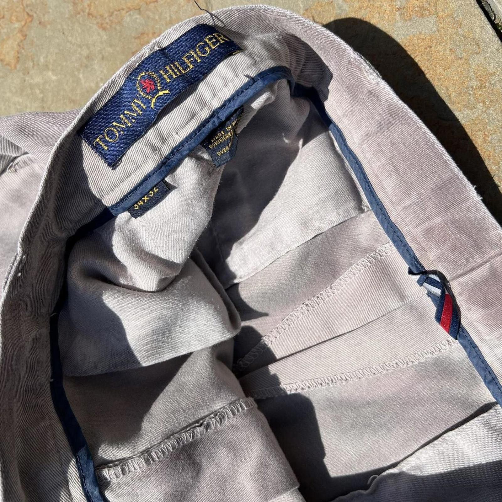 Tommy Hilfiger Y2K Reworked Tommy Hilfiger Pleated Trousers Pants Size US 34 / EU 50 - 3 Thumbnail