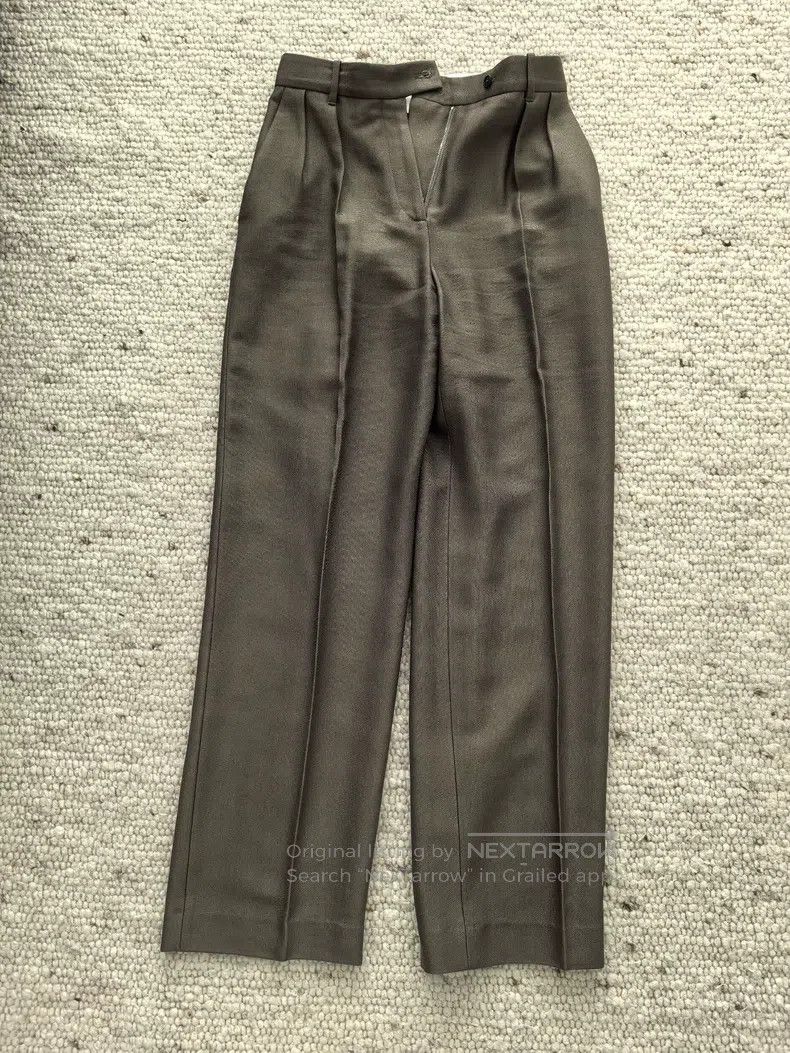The Row The row size 2 Silk Straight Leg Pants Size 22" - 1 Thumbnail