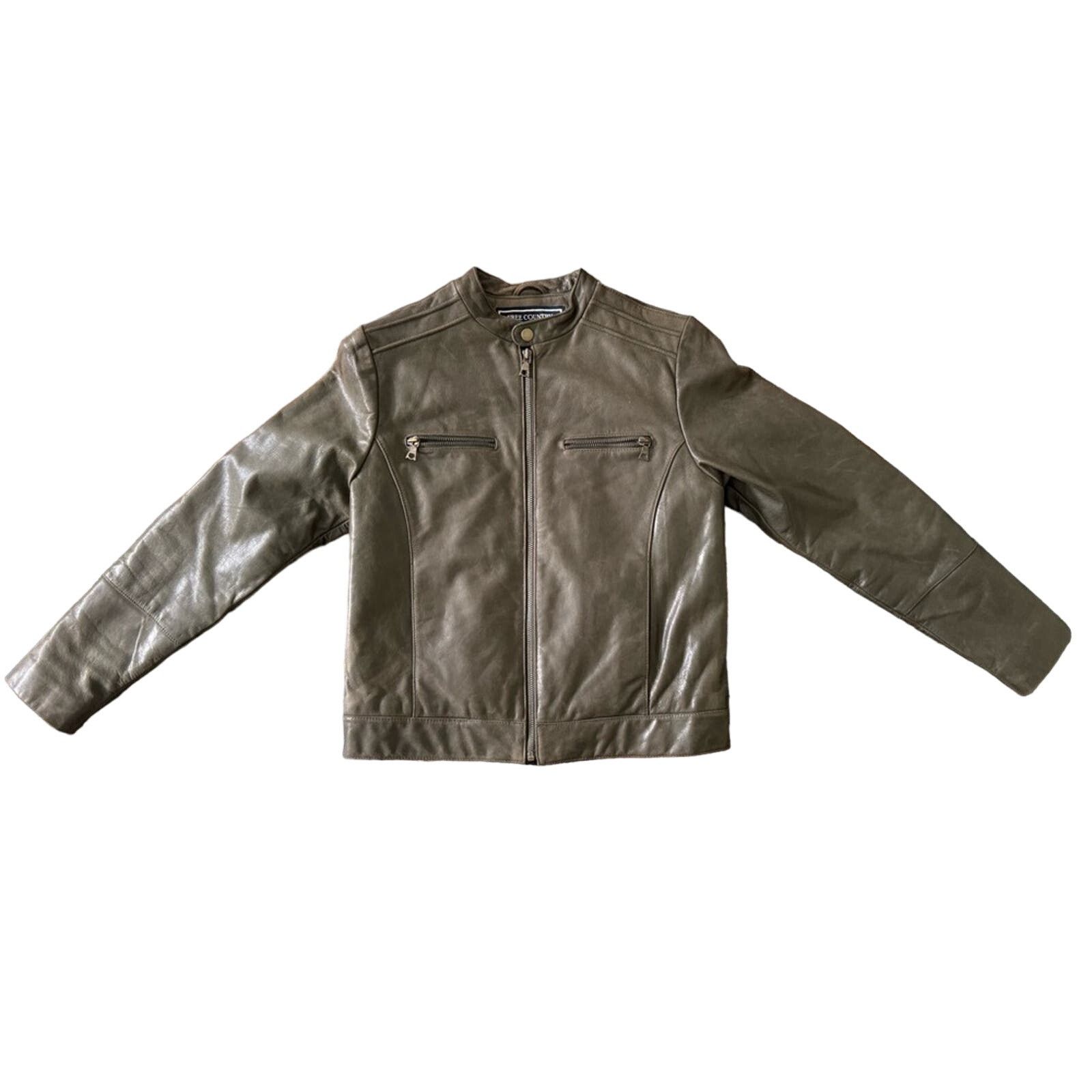 Free Country Vintage leather motorcycle style jacket Size S / US 4 / IT 40 - 2 Thumbnail