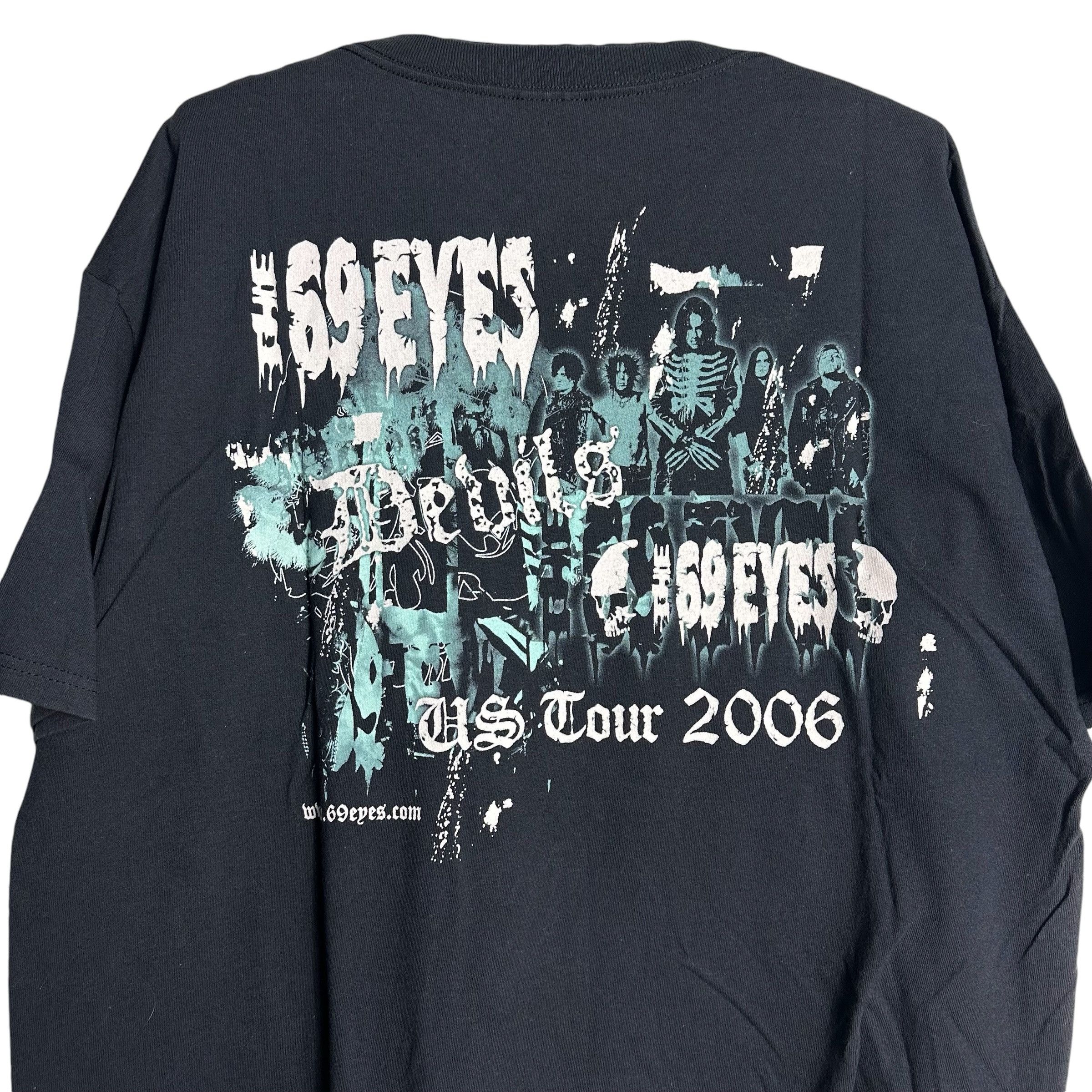 Band Tees 🔥RARE🔥Vintage The 69 Eyes 'Devils' Tour 2006 OVP T-shirt Size US XL / EU 56 / 4 - 4 Thumbnail