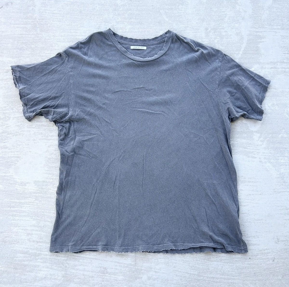 John Elliott John Elliott Folsom Cropped Tee Vintage Gray Size US L / EU 52-54 / 3 - 1 Thumbnail