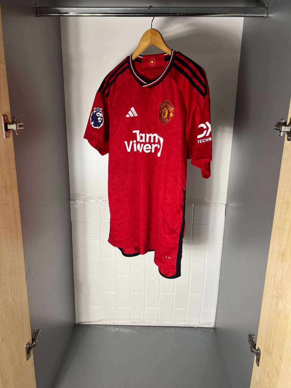 Vintage VERY RARE ADIDAS FC MANCHESTER UNITED ENGLAND SOCCER JERSEY Size US XXL / EU 58 / 5 - 4 Thumbnail