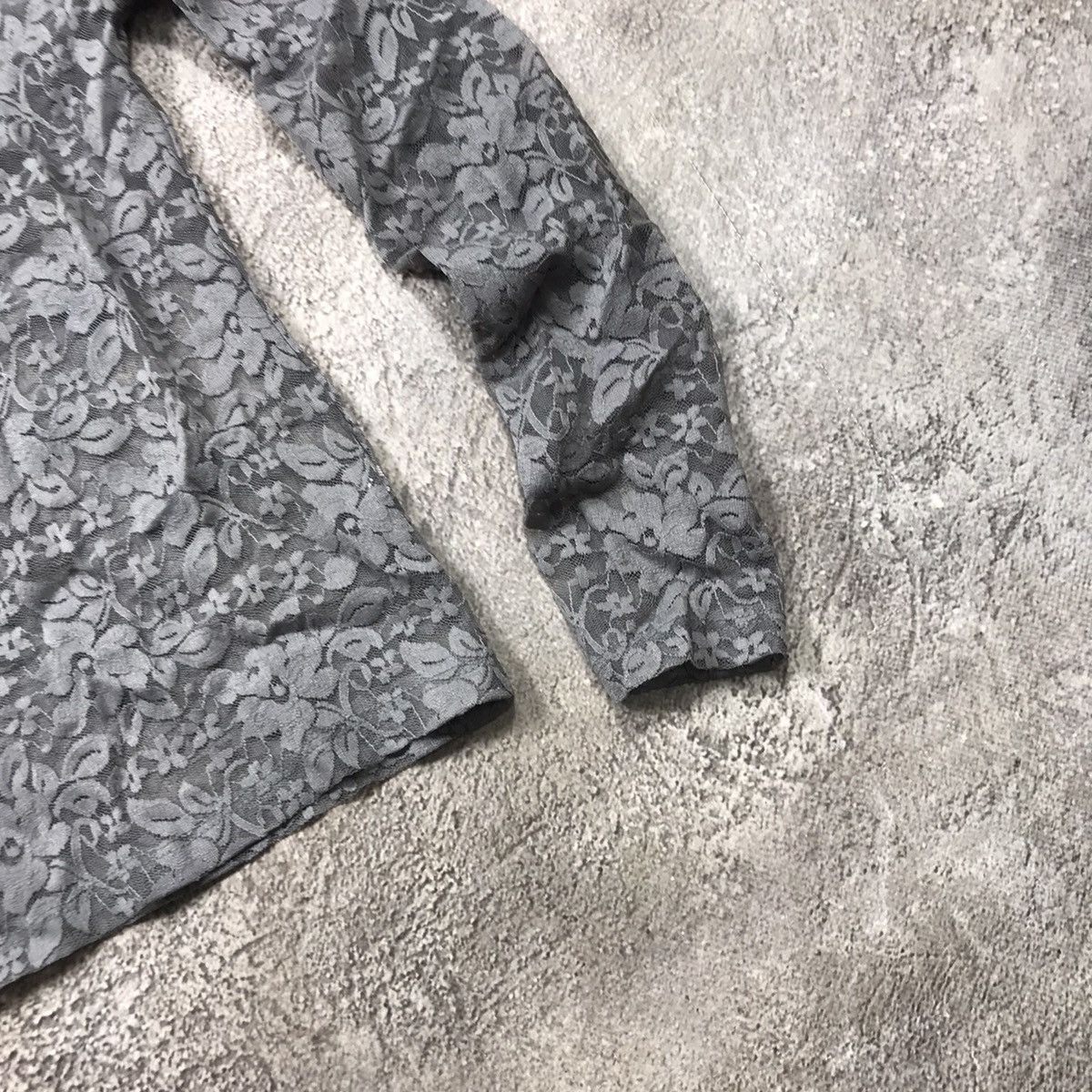 Vintage Vintage 90s Grey Cable Knit Crewneck Sweater Grunge Baggy S Size S / US 4 / IT 40 - 5 Thumbnail