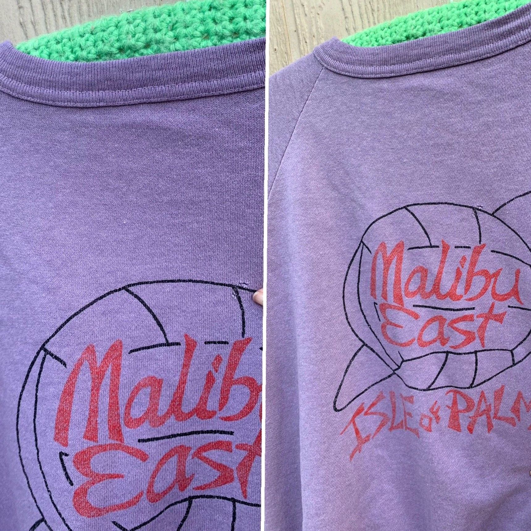 Vintage VINTAGE Malibu East Isle of Palms raglan sweatshirt volleyball surfboard sweater Size US M / EU 48-50 / 2 - 6 Thumbnail