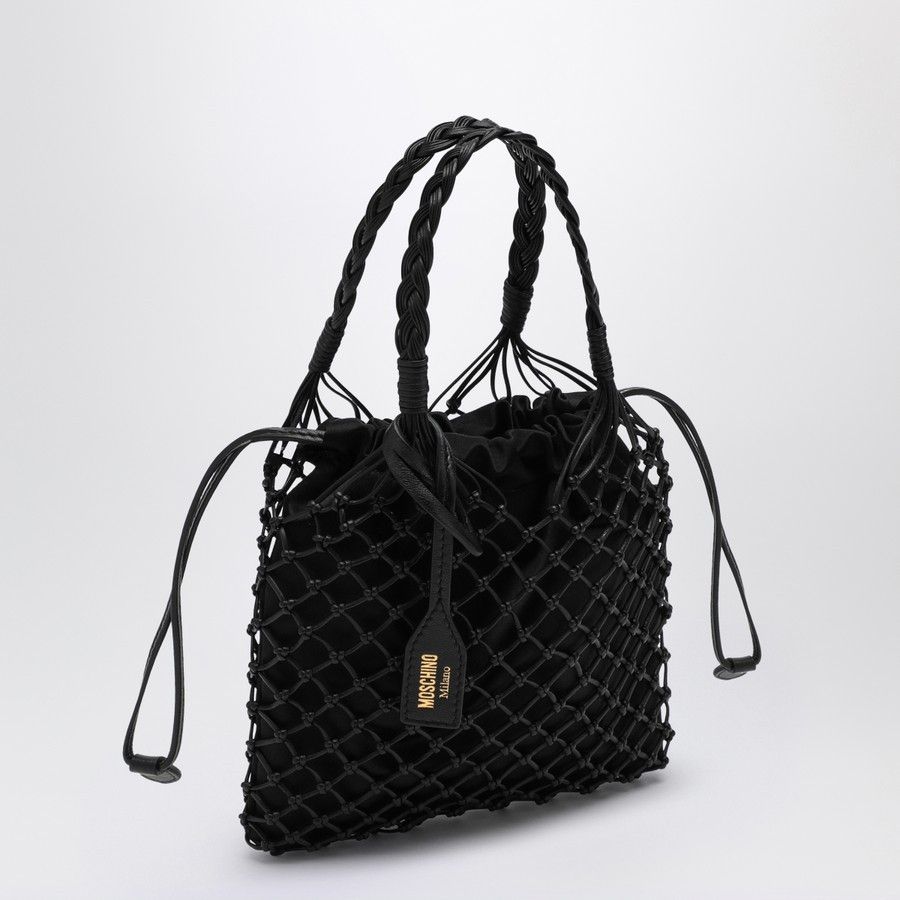 Moschino o1d2blof0924 Size: OS / Basket Net Nappa Bag in Black Size ONE SIZE - 2 Thumbnail