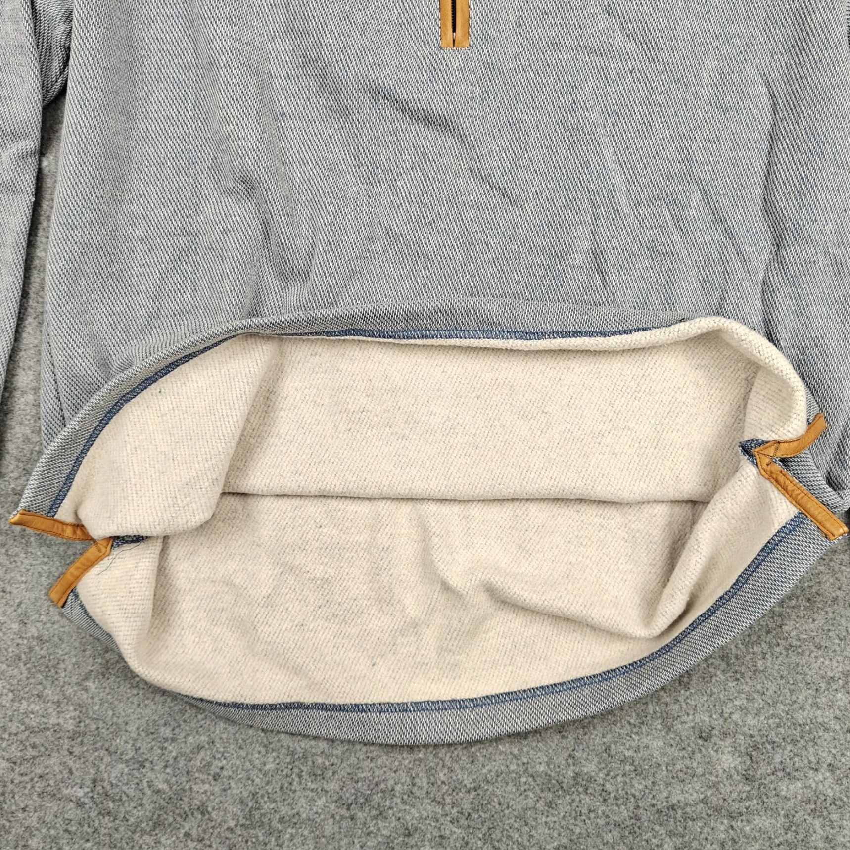 Orvis Orvis Sweatshirt Mens Large Gray Leather Elbow Patch 1/4 Zip Pullover Fleece Size US L / EU 52-54 / 3 - 5 Thumbnail