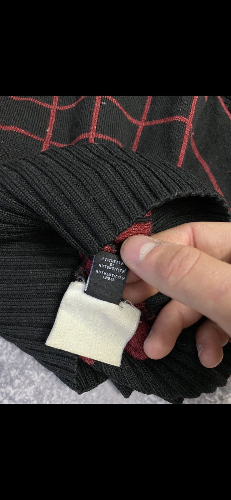 Versace Jeans Couture × Vintage Mens Vintage Versace Jeans Couture Knited Striped Sweater Size US S / EU 44-46 / 1 - 15 Thumbnail