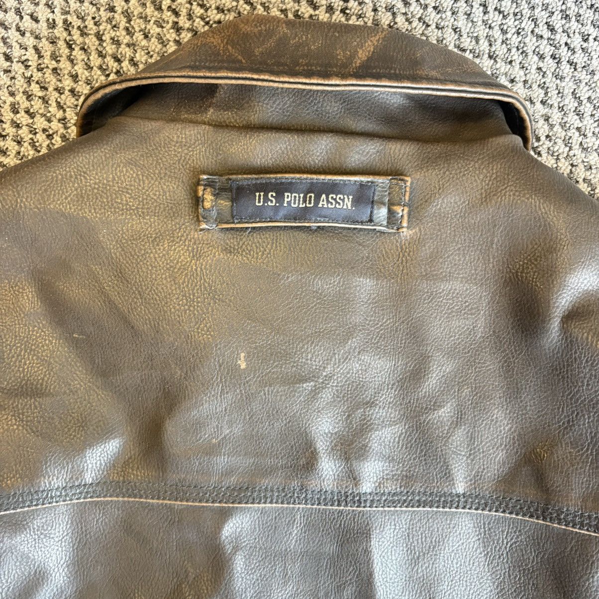 U.S. Polo Assn. US Polo Assn Leather Jacket Size US XL / EU 56 / 4 - 12 Thumbnail