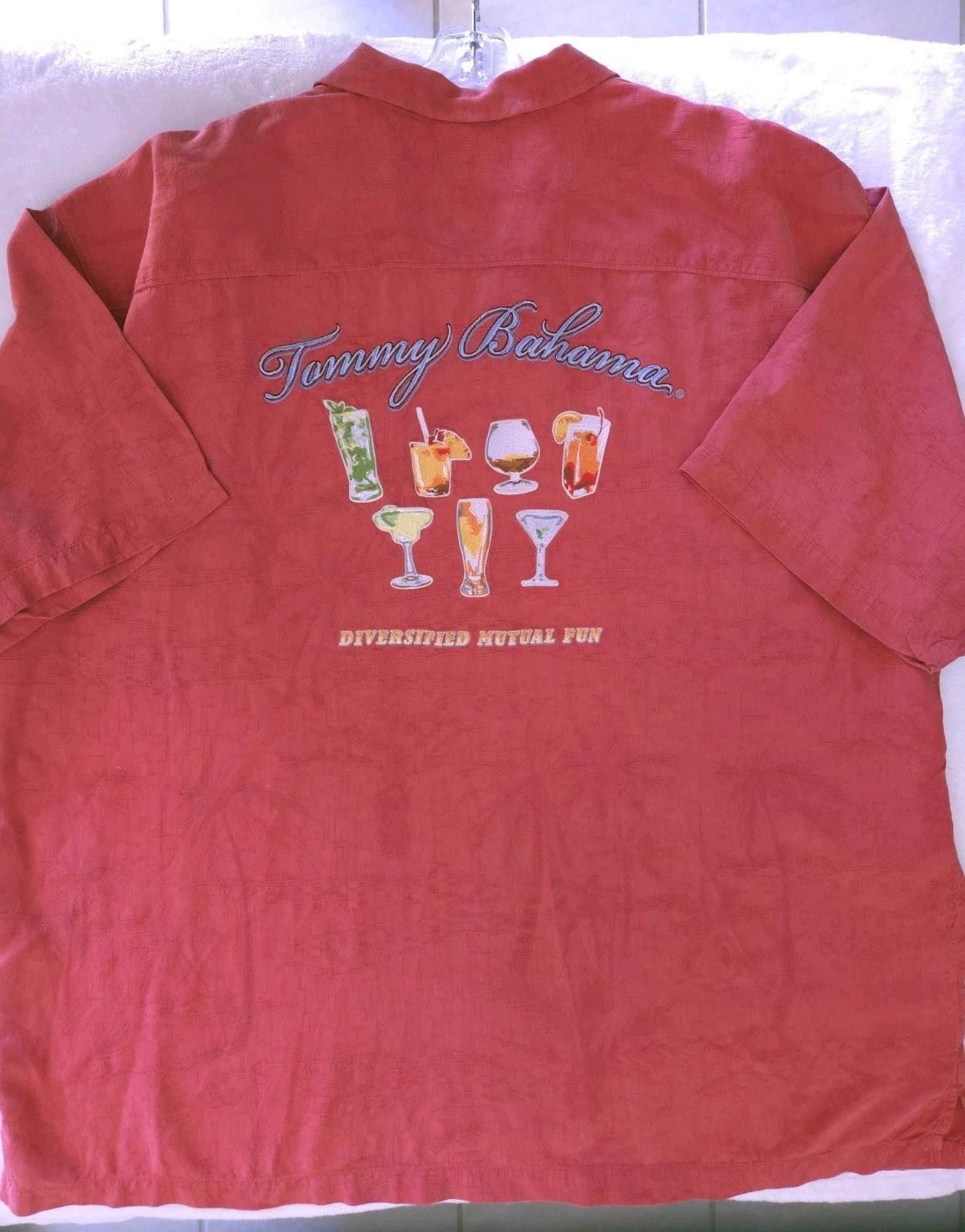 Tommy Bahama Tommy Bahama Mens 2XL Cocktail Button Up Shirt Short Sleeve Size US XXL / EU 58 / 5 - 1 Thumbnail