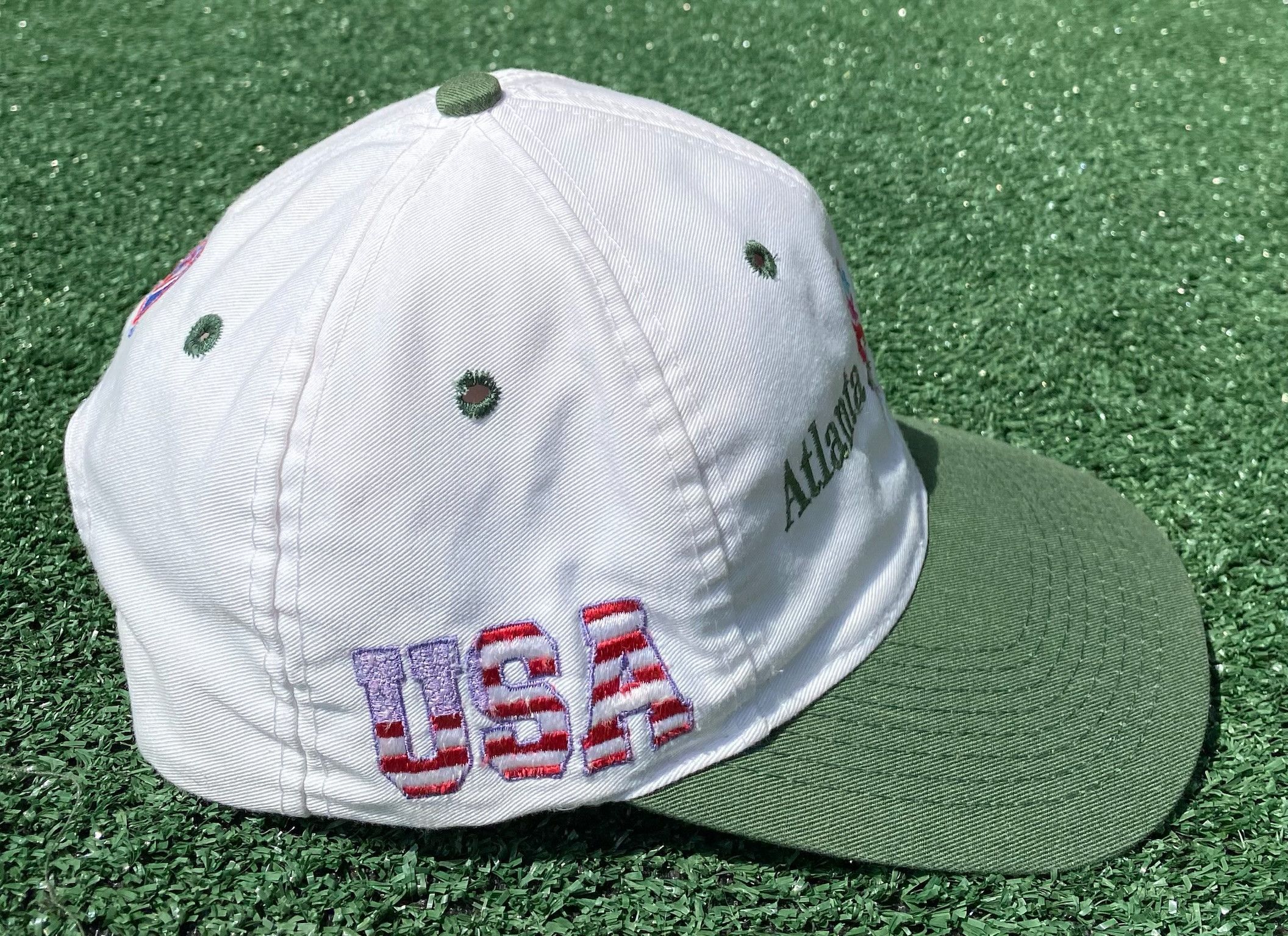 Logo 7 Logo 7 1996 Atlanta Olympics Embroidered Logo Snapback Hat Size ONE SIZE - 4 Thumbnail