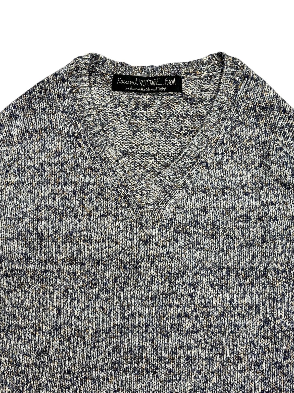 GOA 2000s GOA Apocalypse Style Big V Neck Chunk Knitted Sweater Size US M / EU 48-50 / 2 - 4 Thumbnail