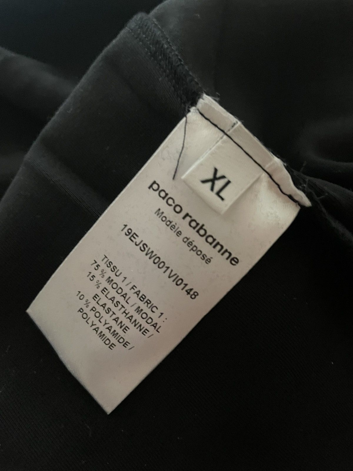 Paco Rabanne Paco Rabanne Bodyline Hoodie Top black Size XL / US 12-14 / IT 48-50 - 5 Thumbnail