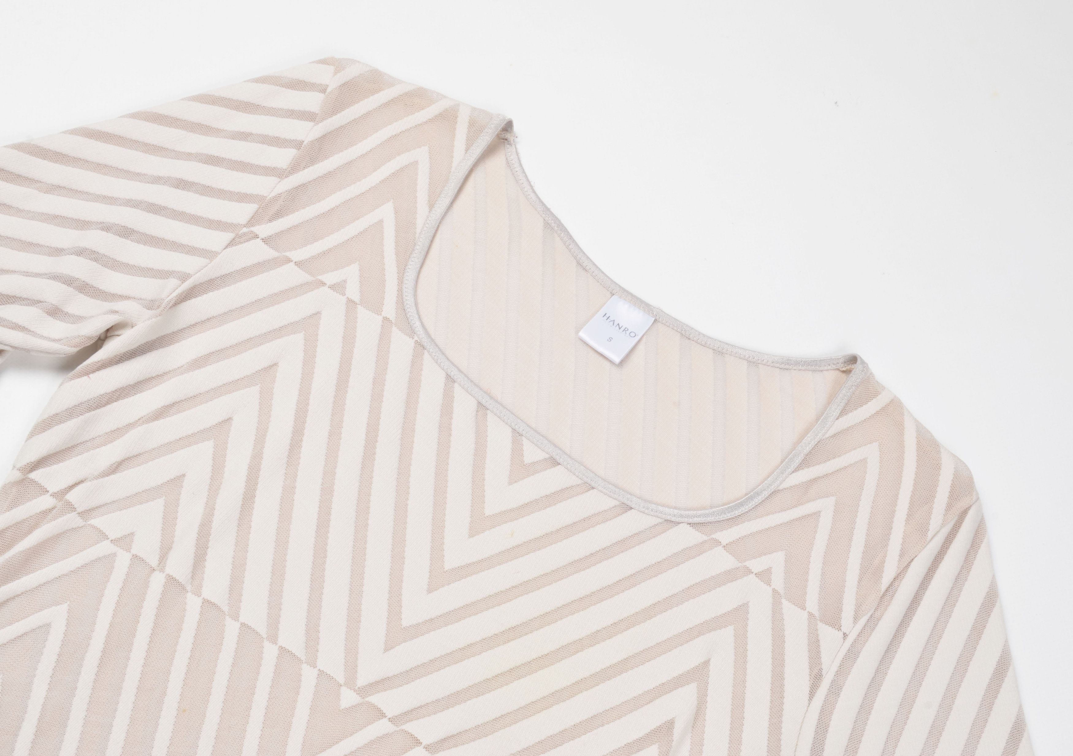 Hanro Hanro Vintage Mesh Striped Square Neck Bodysuit Size S / US 4 / IT 40 - 5 Thumbnail