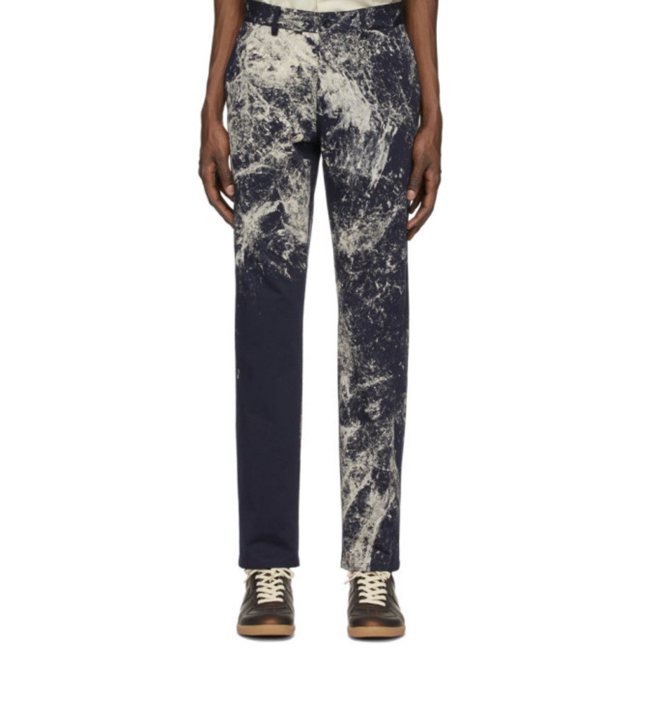 Maison Margiela Maison Margiela Navy Paint Splatter Trousers Size US 36 / EU 52 - 11 Thumbnail