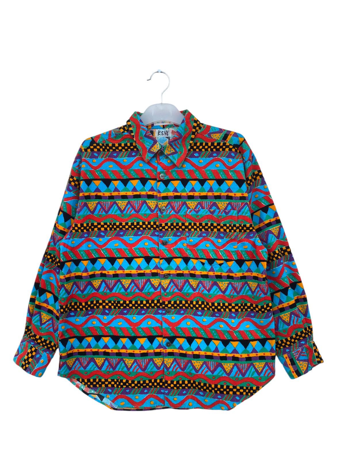 Japanese Brand Vintage Ken Done Full Print Shirt Size US L / EU 52-54 / 3 - 1 Thumbnail