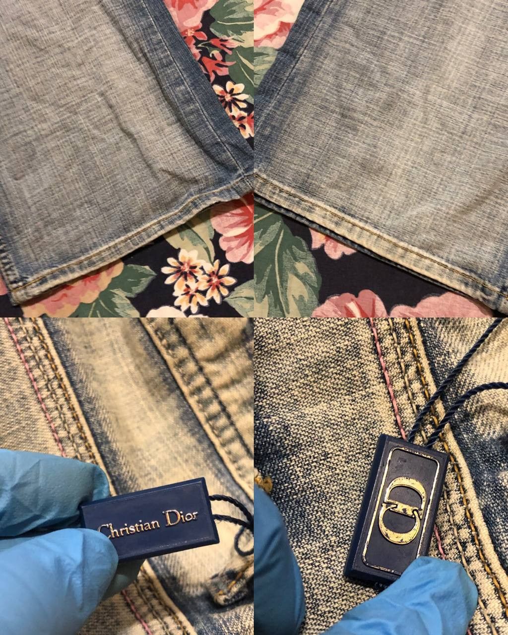 Dior blue jeans Christian Dior crazy Y2K luxury vintage size 30 Size 30" / US 8 / IT 44 - 21 Thumbnail